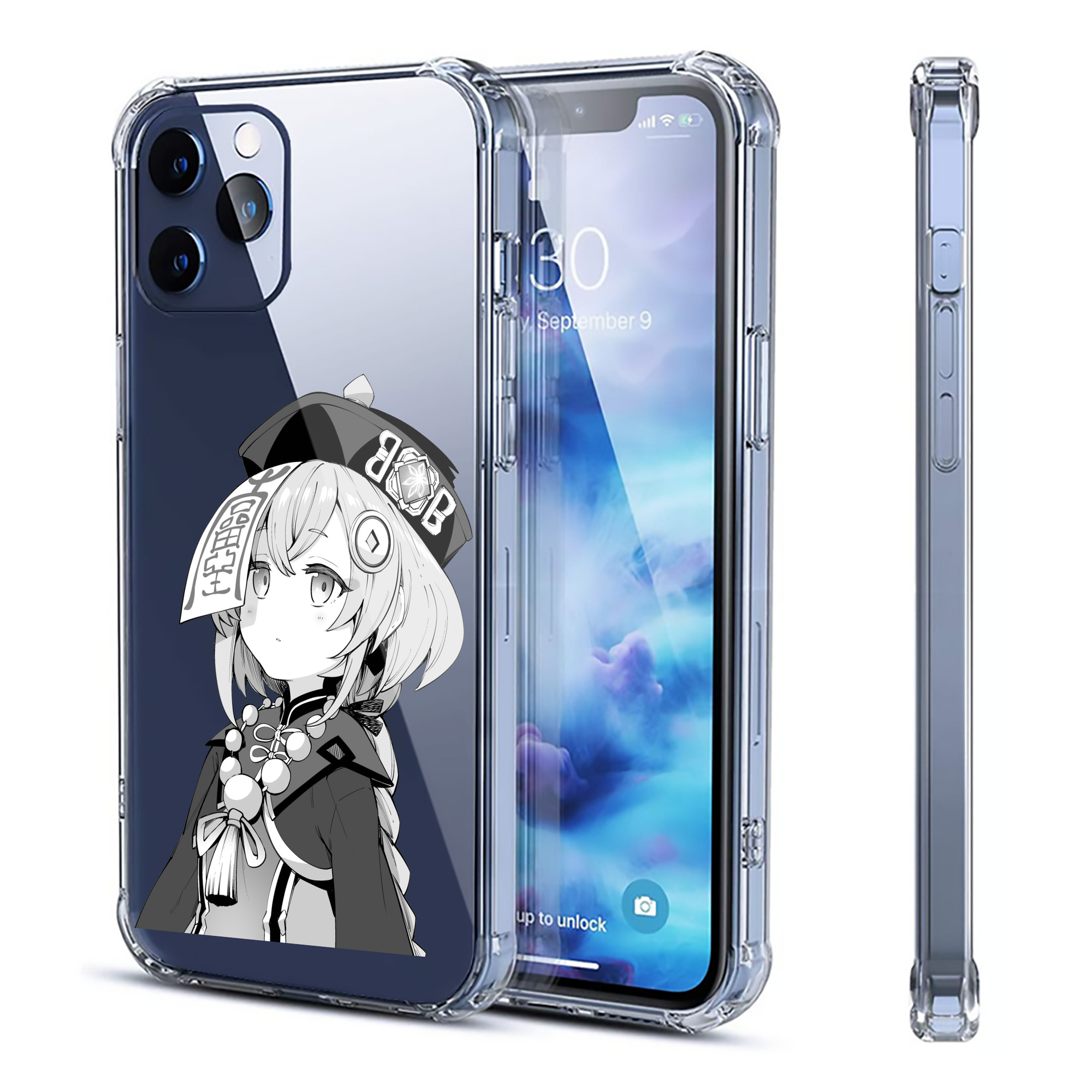 げんし神 七七 なな  genshin Nana 【iPhone 12シリーズ対応】透明スマホケース（クリアソフトケース）